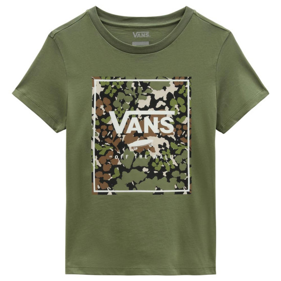 Vans Γυναικεία κοντομάνικη μπλούζα Camo Wash Box Fill Crew